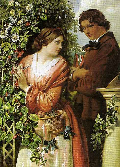 A Bower Of Passion Flowers by Daniel Maclise